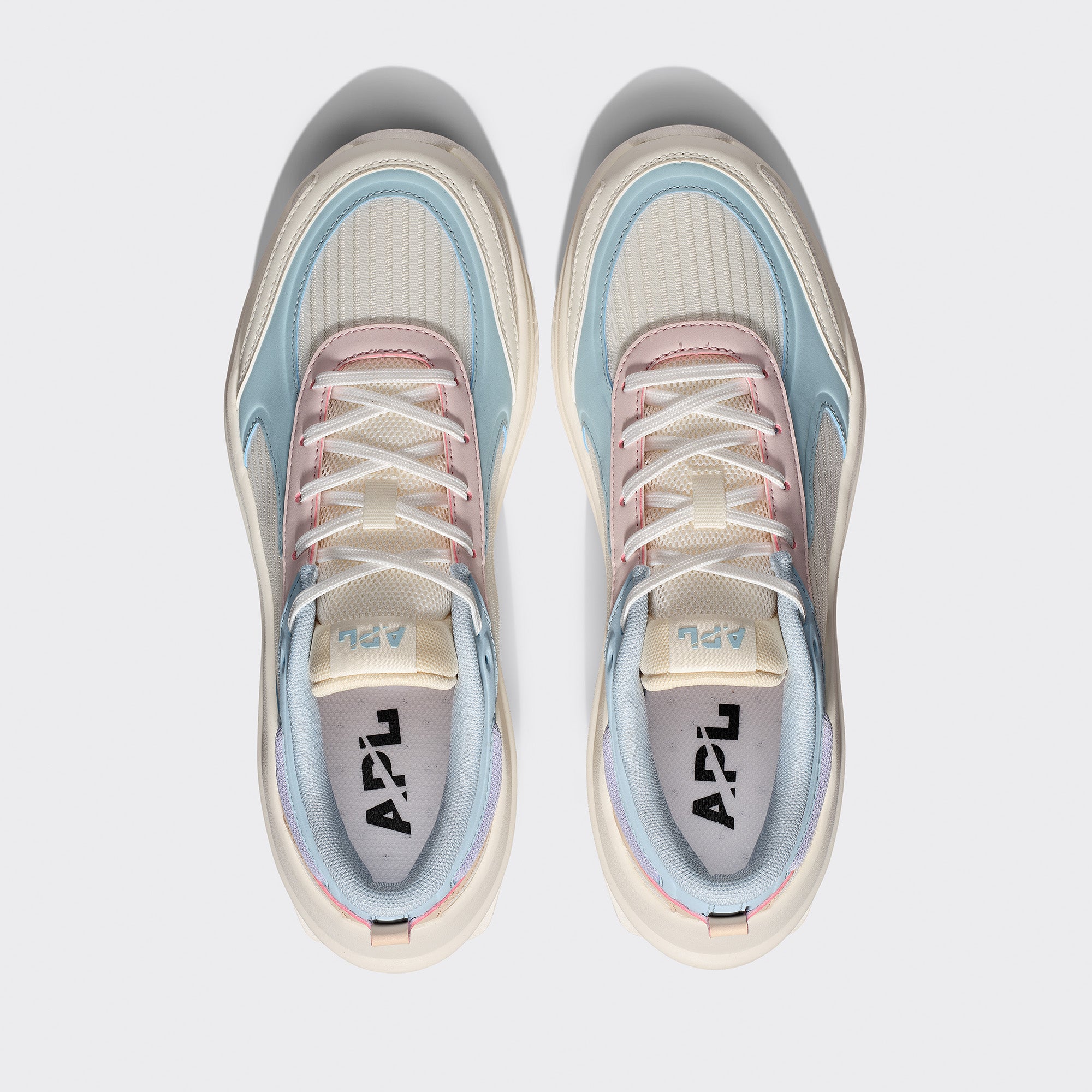 Men's Jogger Linen / Powder Blue / Chalk view 5