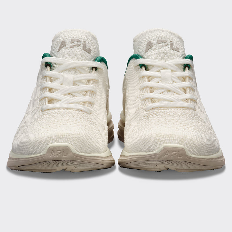 Men's TechLoom Pro Ivory / Court Green / Clay view 4