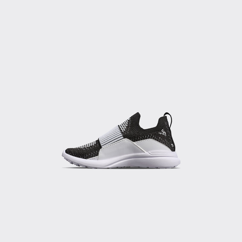 Kid's TechLoom Bliss Black / White / White / Ribbed view 2