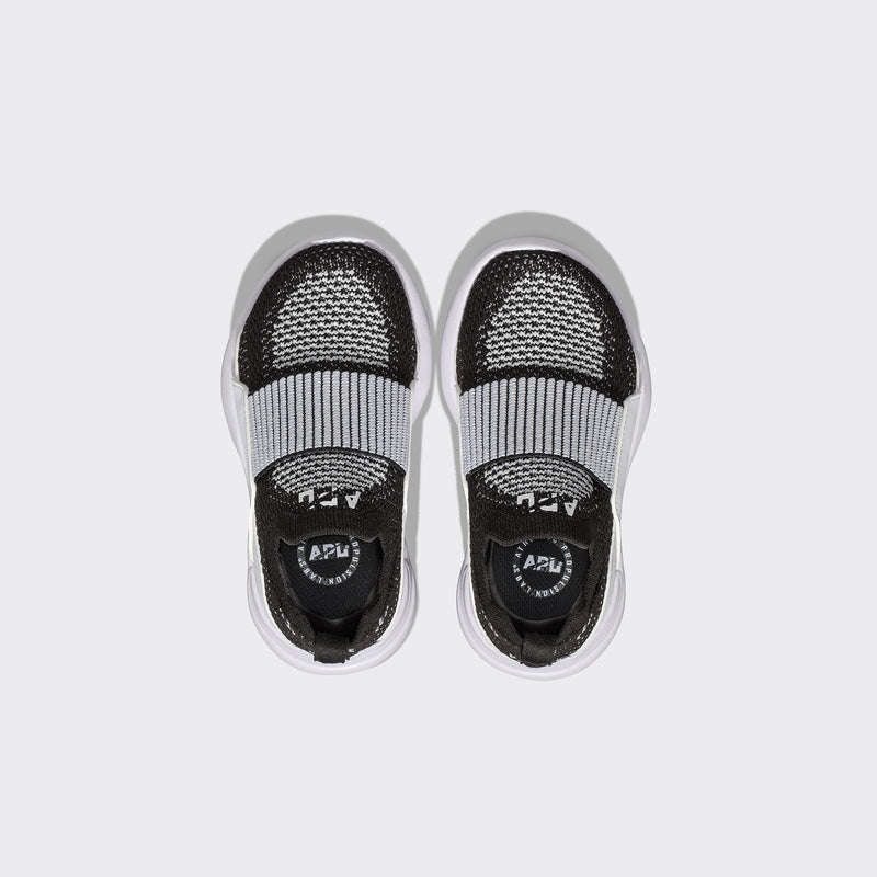 Kid's TechLoom Bliss Black / White / White / Ribbed view 5