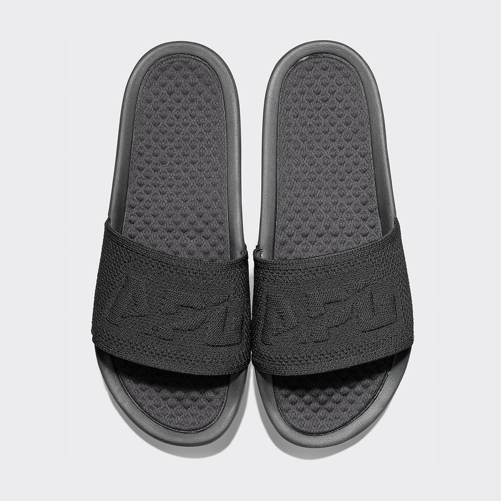 Women's Big Logo TechLoom Slide Black | APL Shoes