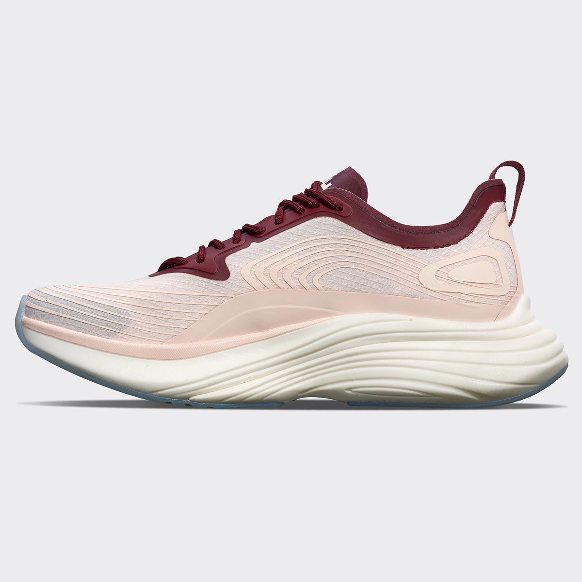 Men's Streamline Creme / Burgundy / White view 2