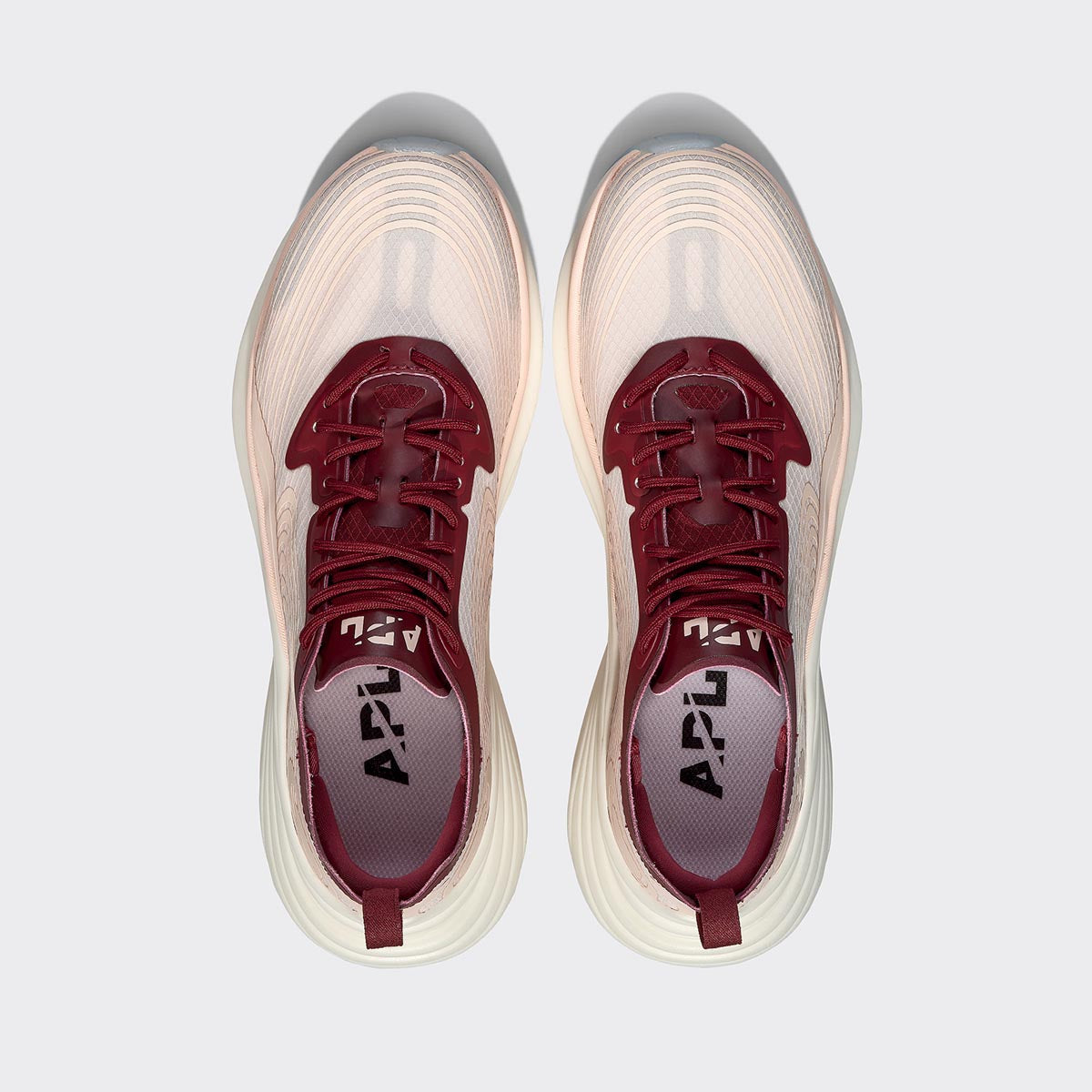 Men's Streamline Creme / Burgundy / White view 5