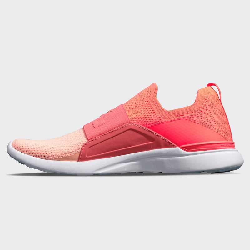 Women's TechLoom Bliss Laser Red / Fire Coral / Faded Peach view 2