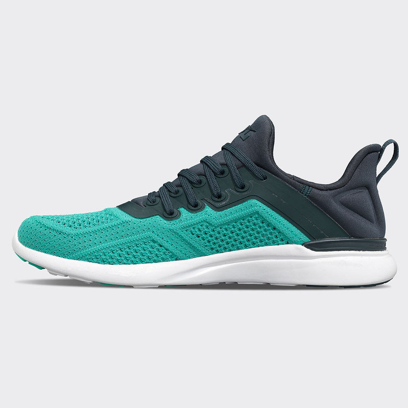 Men's TechLoom Tracer Midnight Jungle / Tropical Green / White view 2