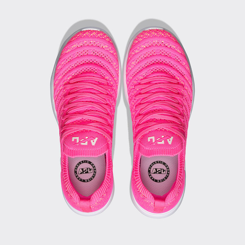 Women's TechLoom Wave Fusion Pink / Neon Peach / White view 5